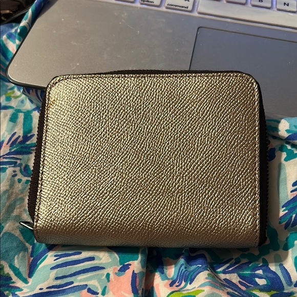 Coach Shimmering Silver Wallet - Picture 2 of 3